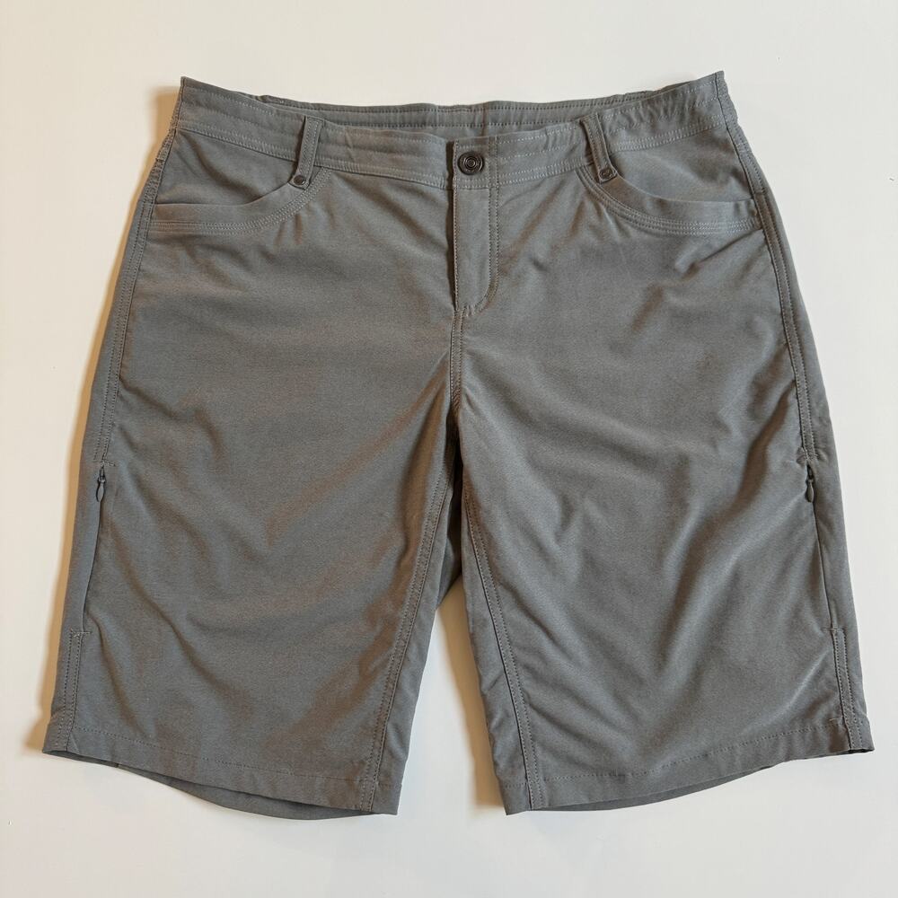 Kuhl Hiking Shorts Outdoor Size 14 Women's Gray Nylon Trekr Camping Fishing EUC